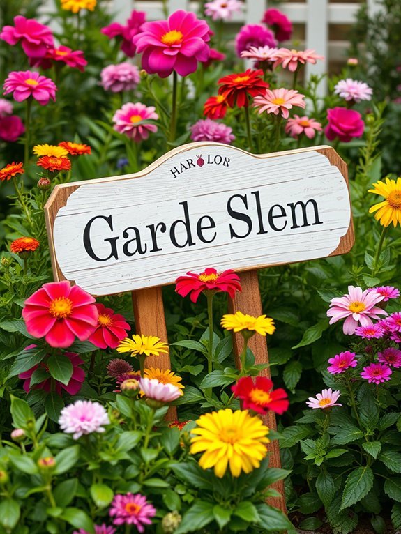 artisan crafted outdoor markers