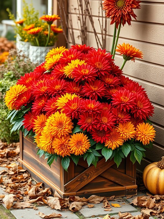 autumn blooms in color