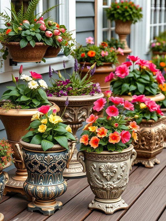 beautiful decorative plant containers