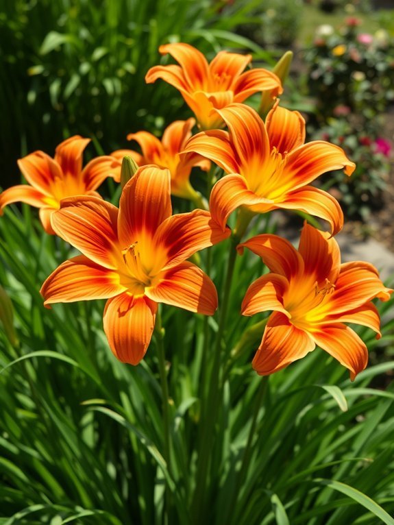 beautiful summer garden blooms