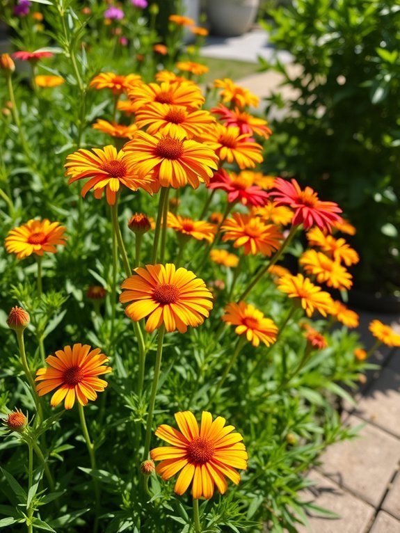 bright yellow daisy like flowers