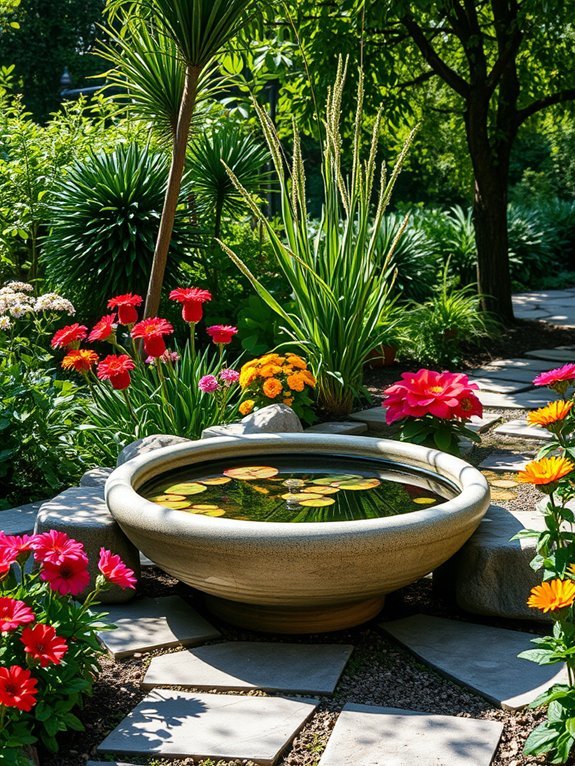 ceramic stone pond basin
