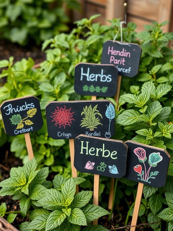 chalkboard paint label design