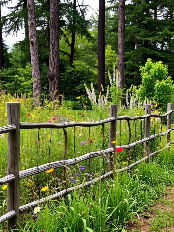 charming countryside wooden barriers