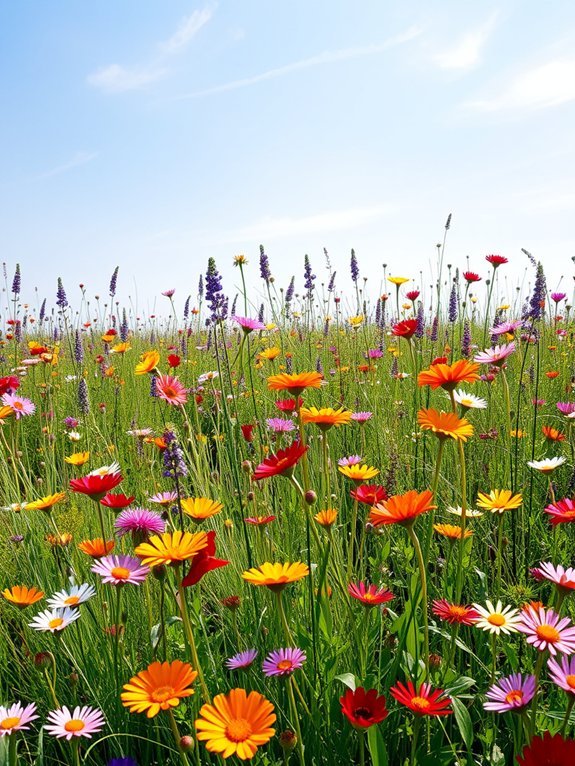 charming floral landscape wonderland