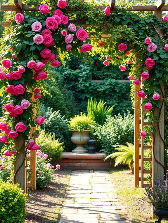 charming garden support structures