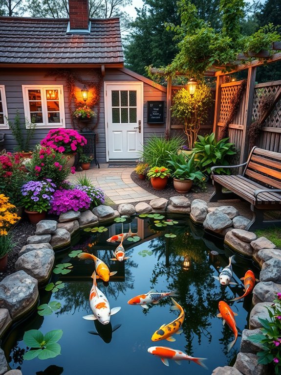 charming rural koi habitat