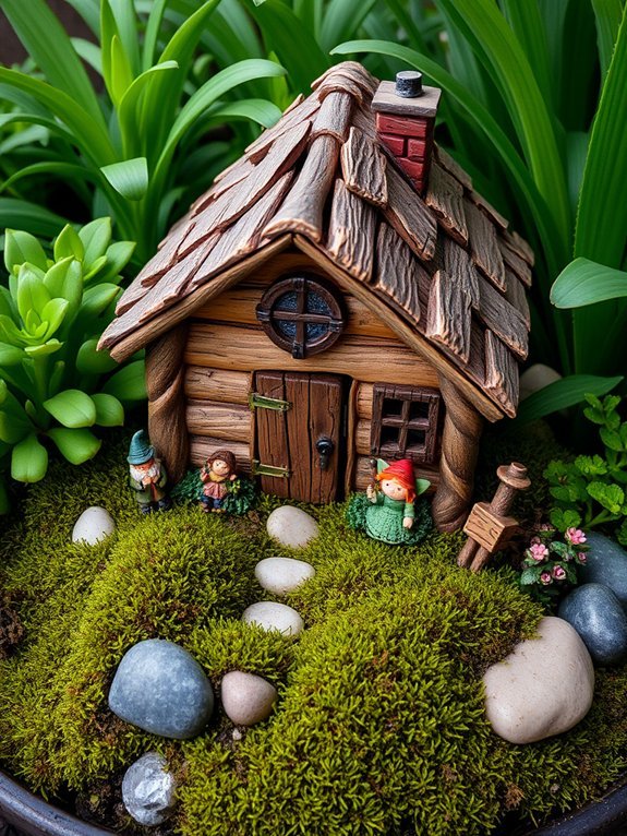 charming woodland miniature scene