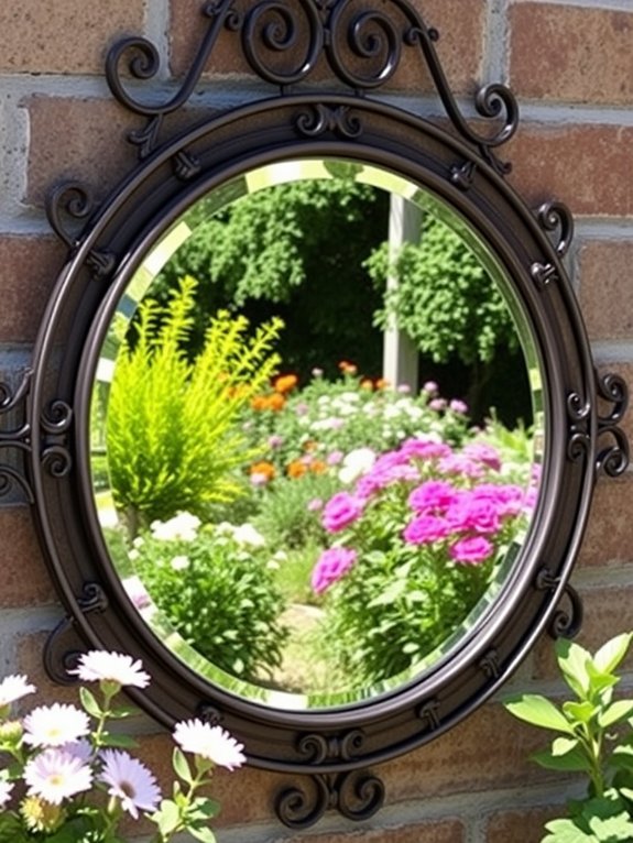 chic circular outdoor reflection