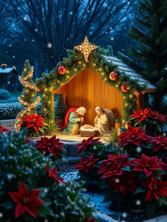 christmas birth scene display