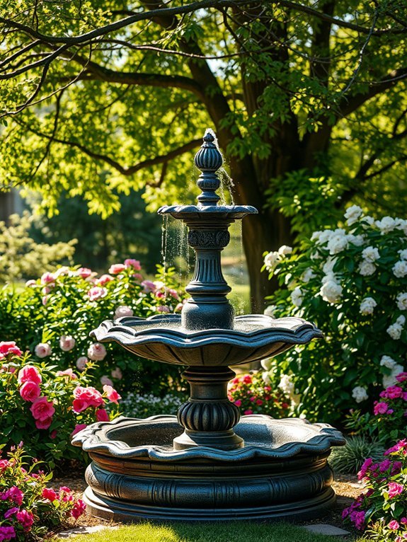 classic outdoor water feature