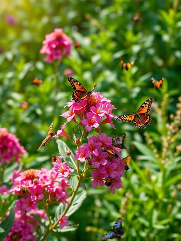 colorful blooming butterfly attractor