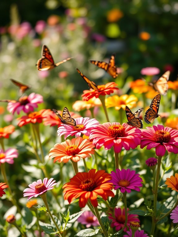 colorful blooming garden flower