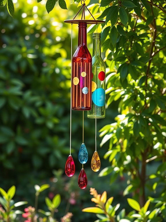 colorful decorative chimes crafted