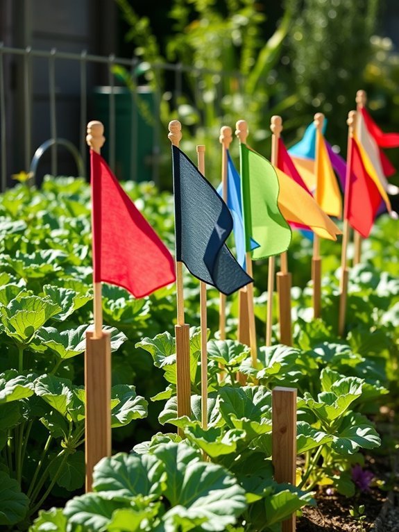 colorful decorative fabric banners