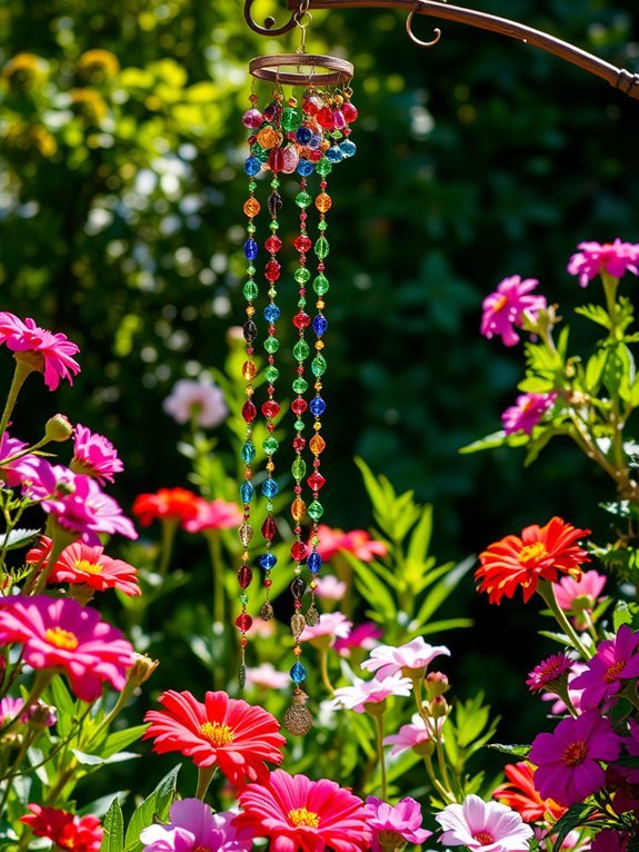 colorful decorative wind chimes