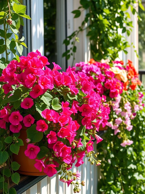 colorful flowering garden plants