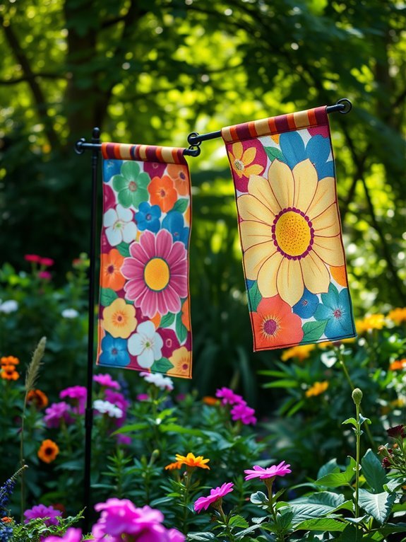 colorful outdoor decorative banners