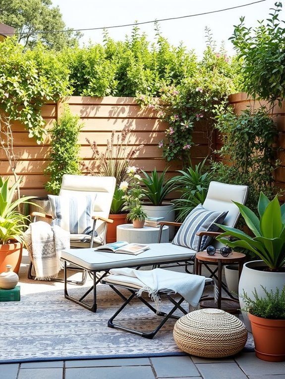 comfortable outdoor seating option