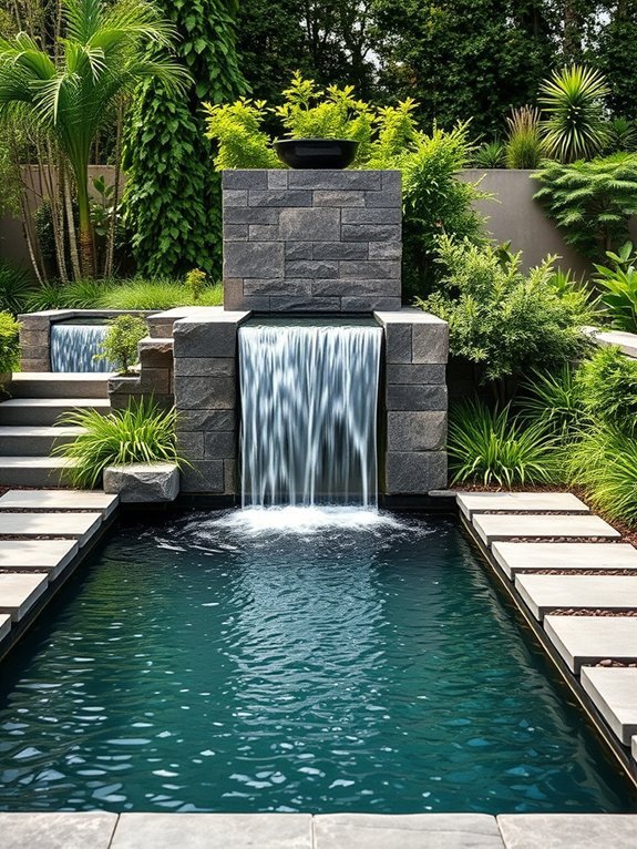 contemporary simple cascading structure