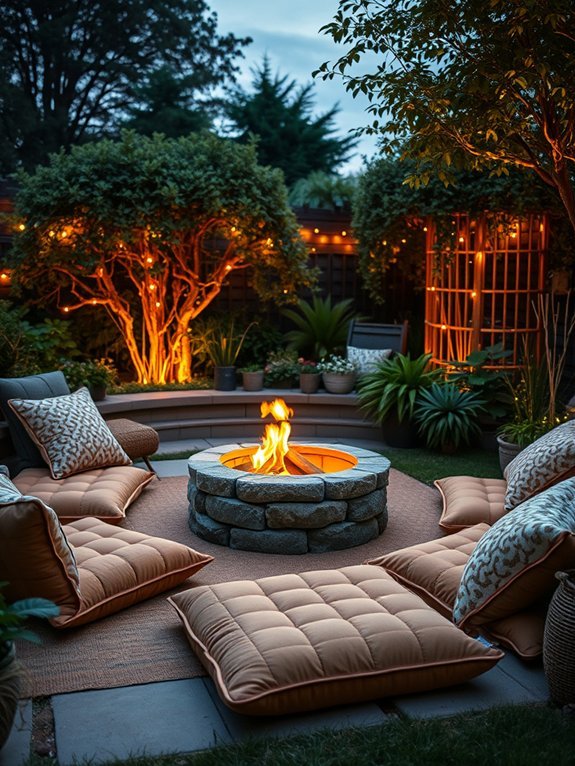 cozy decorative floor seating