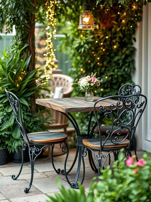 cozy dining for two