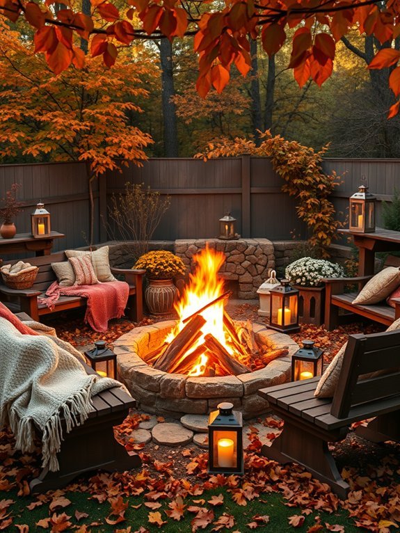 cozy outdoor fire pit