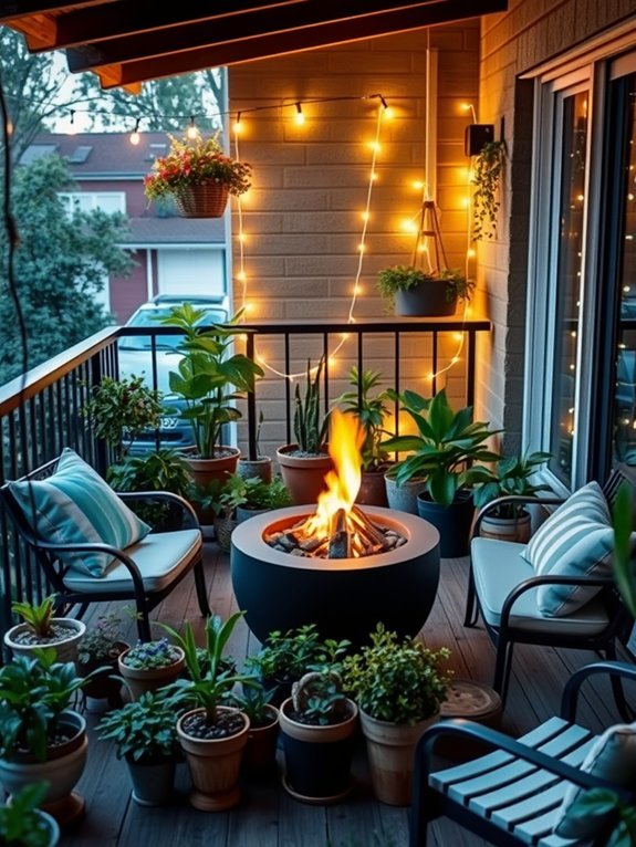 cozy outdoor gathering space
