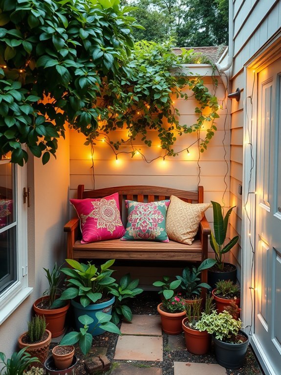 cozy reading corner setup