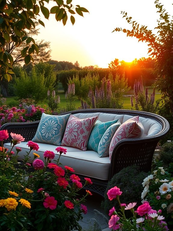 cozy seating for outdoors