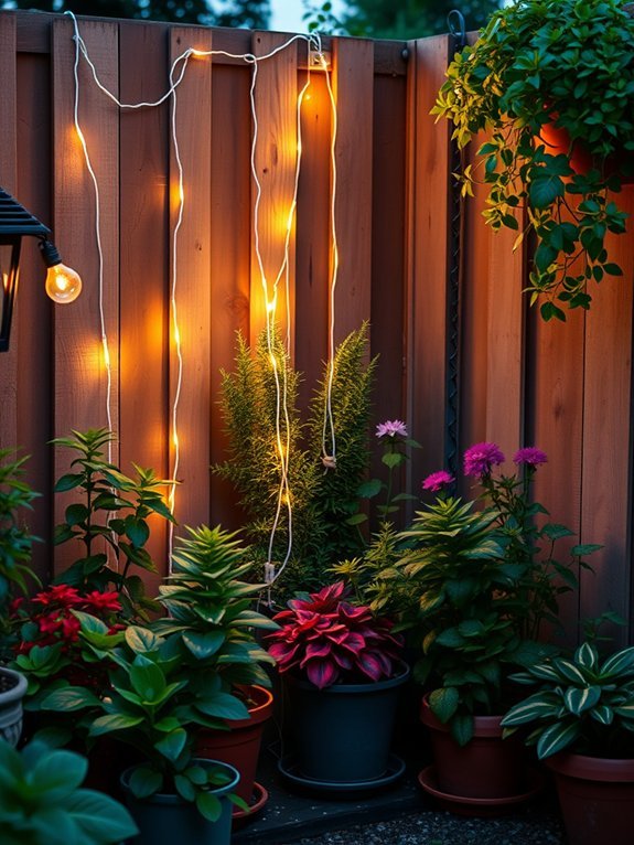 cozy string light ambiance