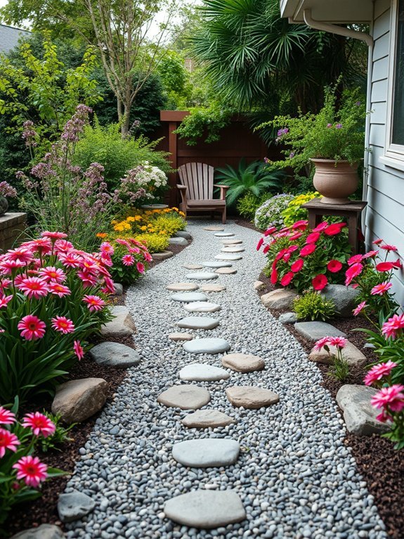 create a gravel walkway