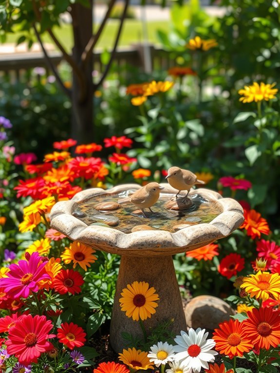 create your own birdbath