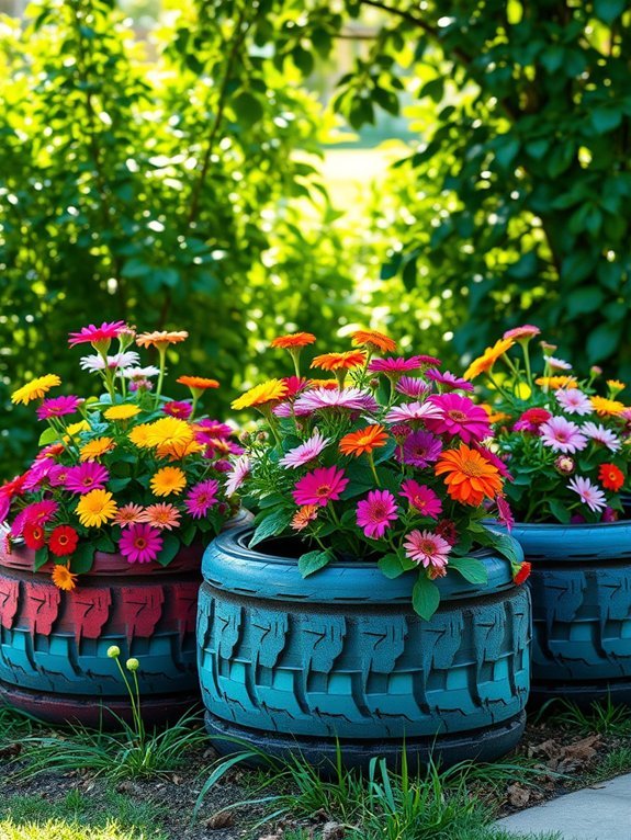 creative recycling with tires
