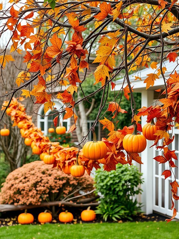 decorate trees with garlands