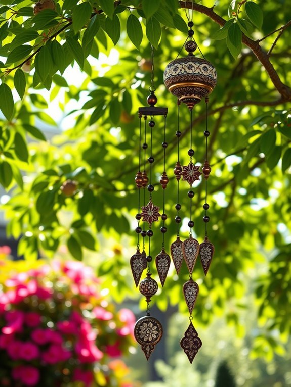 decorative ceramic musical chimes