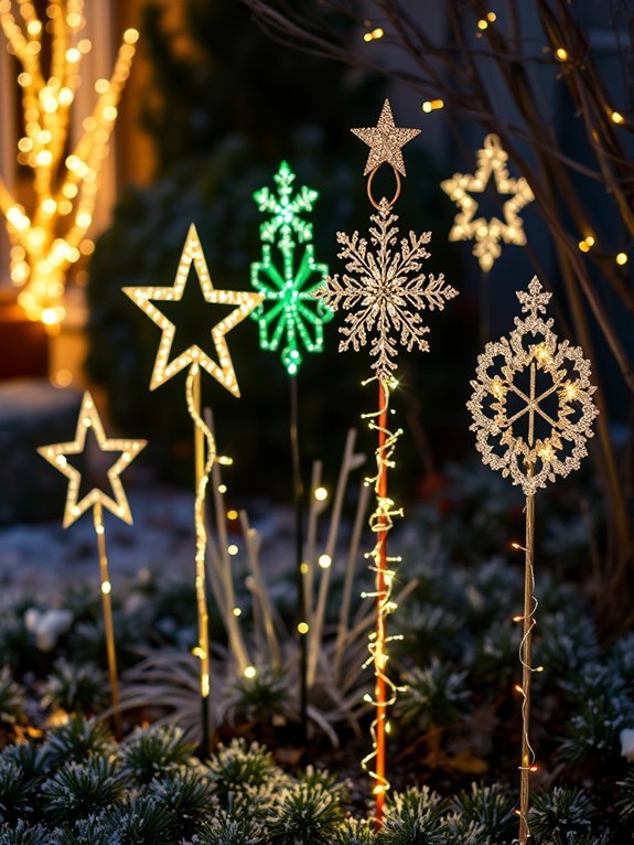 decorative garden stake accents