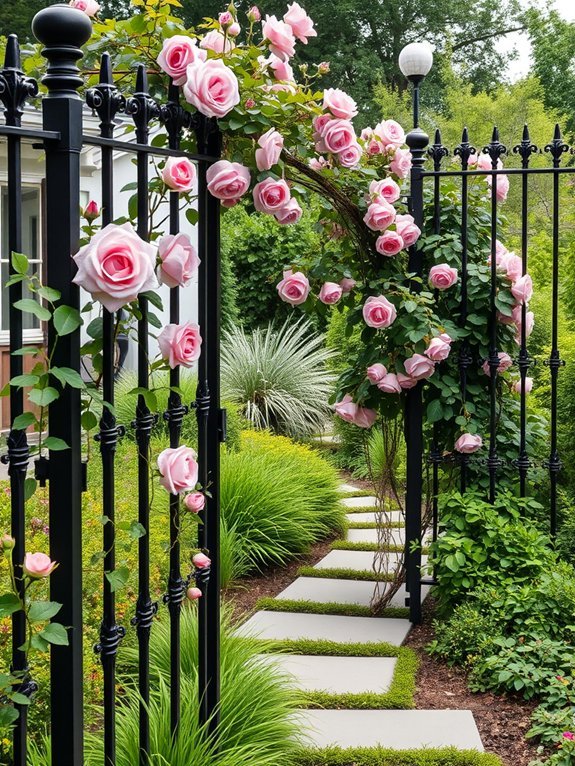 decorative metallic boundary enclosures