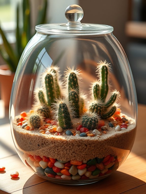 desert inspired miniature ecosystem