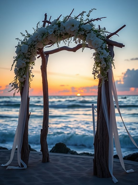 driftwood coastal arch design