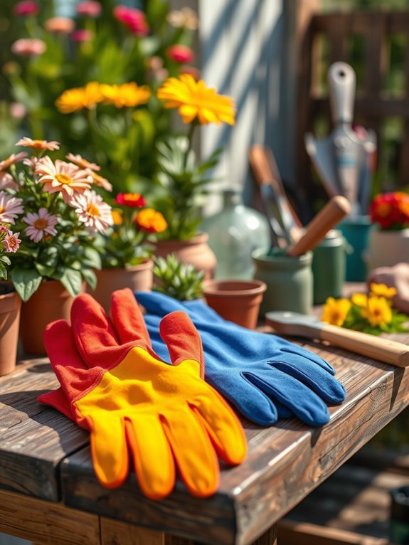 durable protective gardening gloves