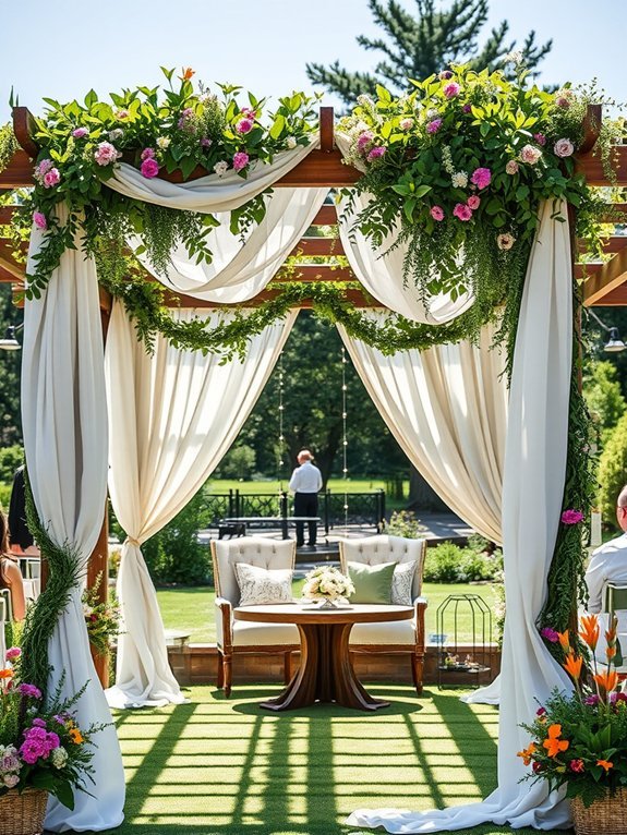 eclectic outdoor shade structure