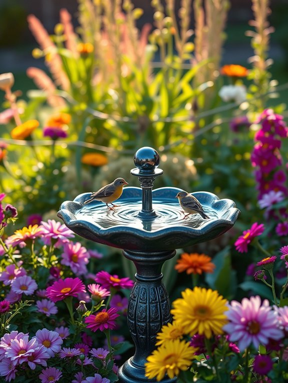 eco friendly outdoor birdbaths