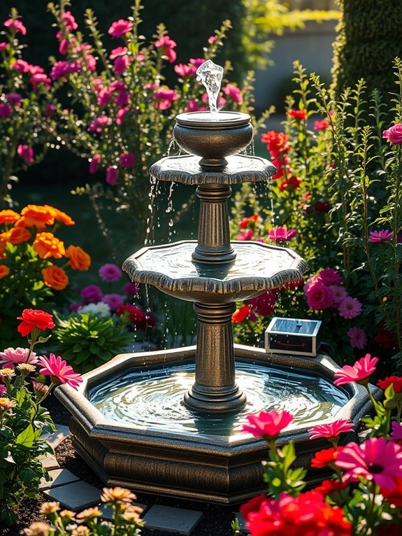 eco friendly outdoor water feature