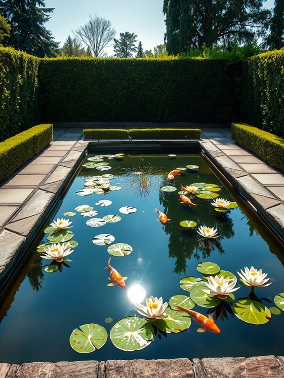 elegant geometric koi habitat