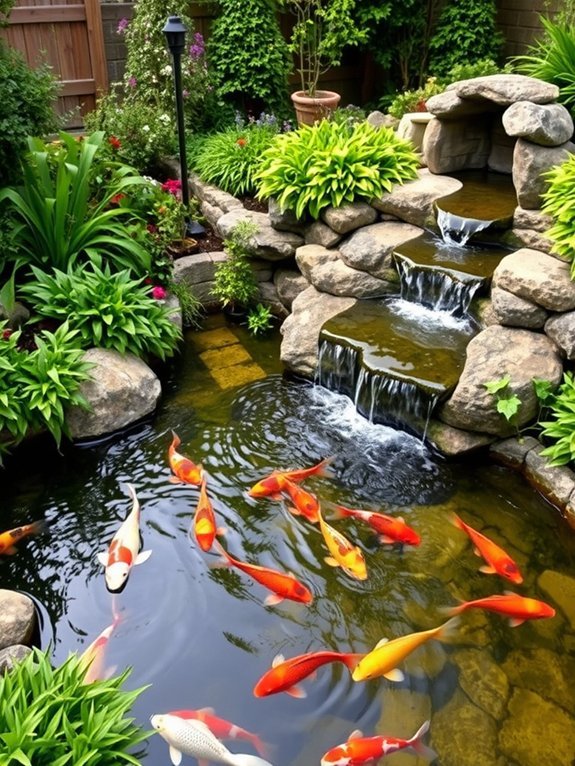 elegant natural pond design