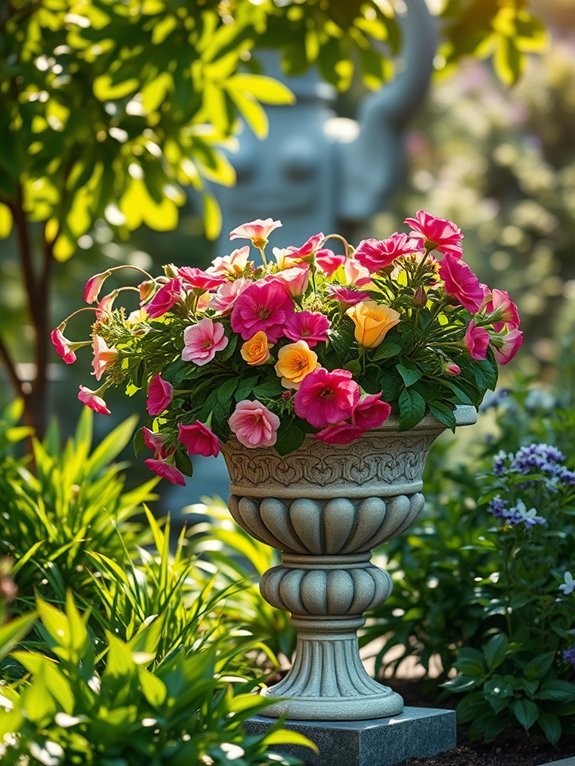 elegant outdoor planter decor