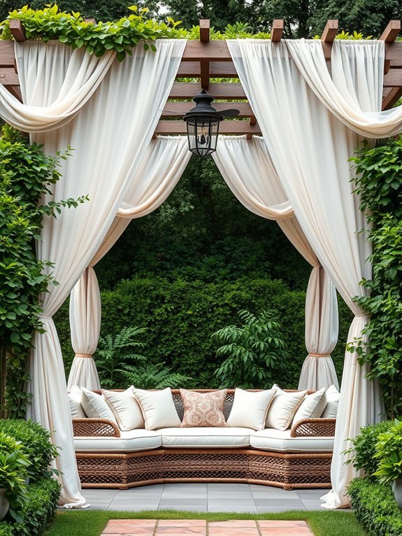 elegant outdoor seating area