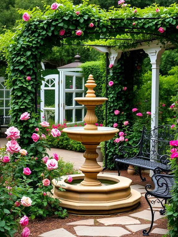 elegant outdoor water features