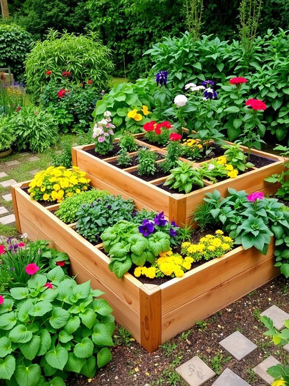 elevated gardening through beds